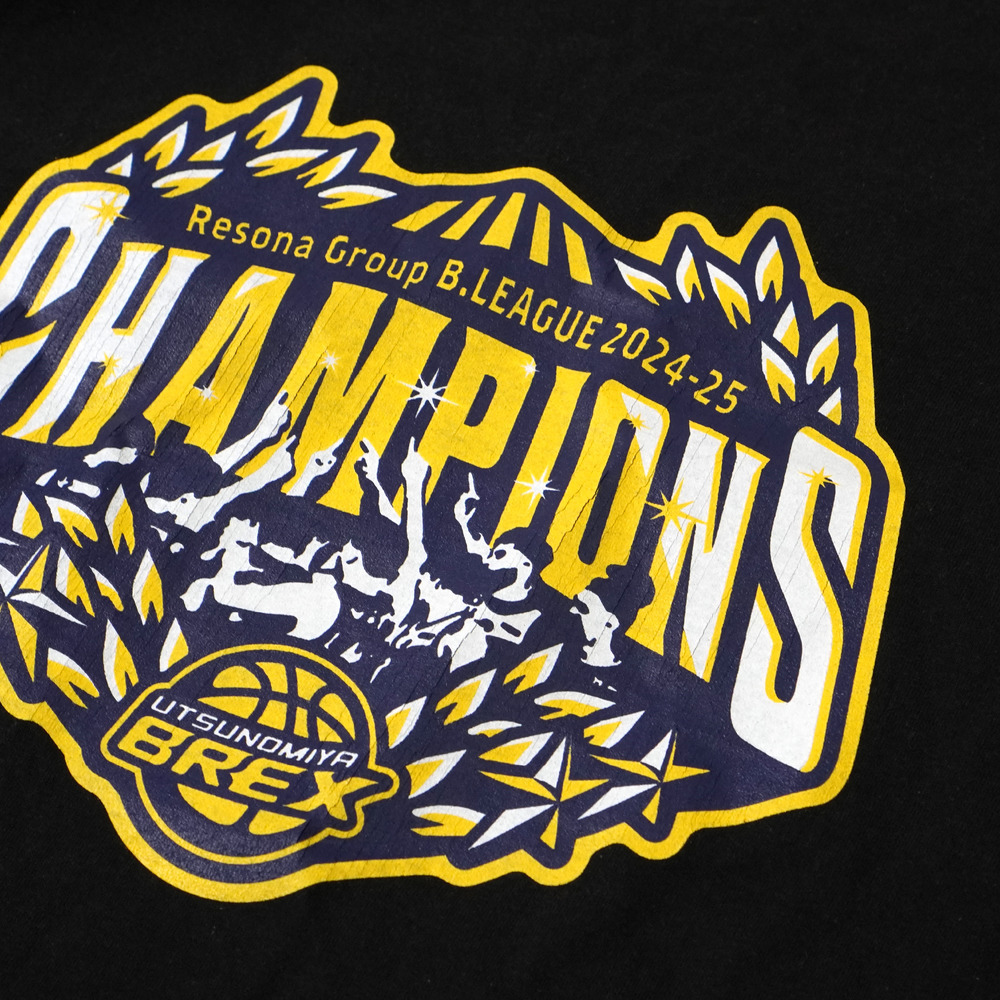《第1次受付 6/2(月)18:00～ 6/8(日)23:59》【予約販売】BREX B.LEAGUE 2024-25 チャンピオン ヴィンテージ風 Tシャツ 詳細画像 1カラー 3